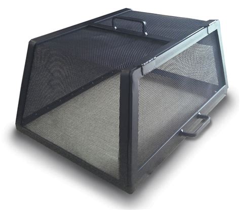 Square or Rectangle Fire Pit Screen 37″-45″ per side | FirePitScreens.net