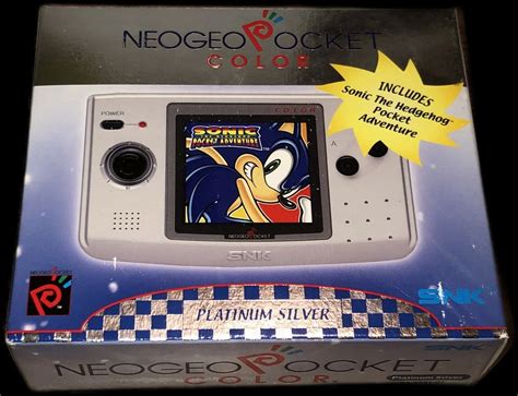 Neo Geo Pocket Color Platinum Silver Sonic The Hedgehog Pocket Adventure Bundle - Consolevariations