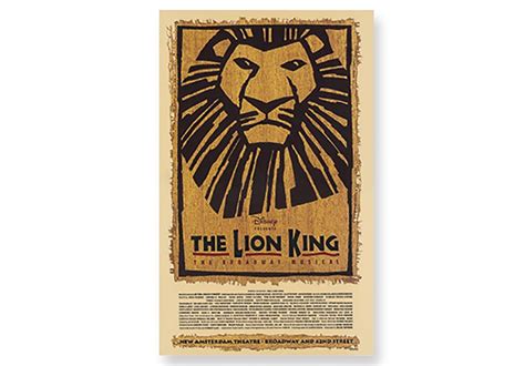 LION KING Broadway Poster Music in Motion