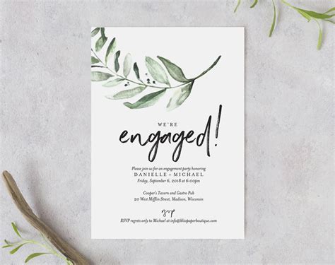 Fighting Cystic Fibrosis: [Get 28+] Engagement Party Invitation Design