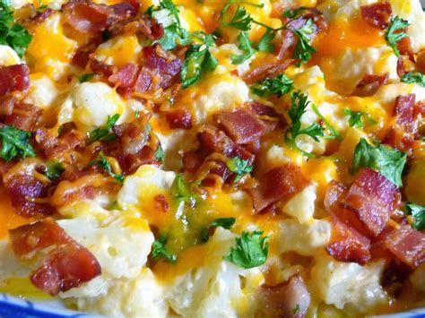 cheese bacon cauliflower casserole