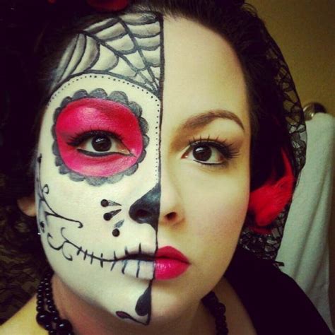 41 Beautiful & Colorful Sugar Skull Halloween Makeup Ideas | Halloween ...