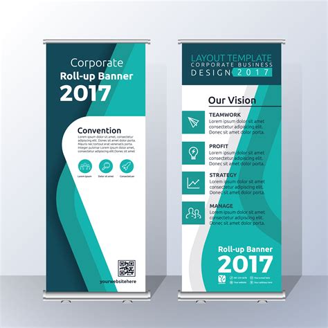 Roll Up Banner Design Template Free Download