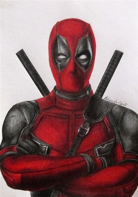 Deadpool (Drawing) by EduardoCopati on DeviantArt