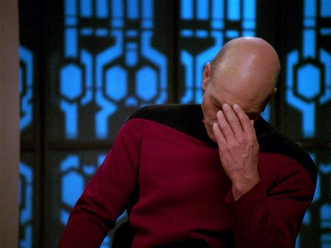 Captain Jean Luc Picard of the USS Facepalm | Jean luc picard, Captain ...