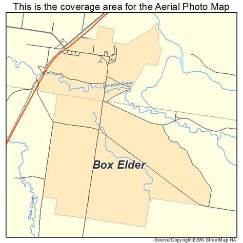 Aerial Photography Map of Box Elder, MT Montana