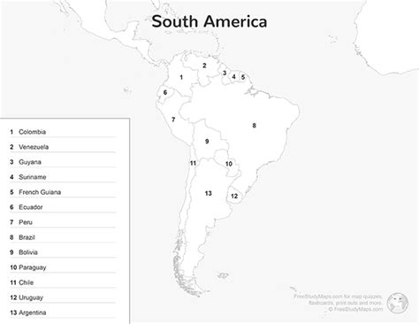 Central America Map Quiz Print Out | Free Study Maps