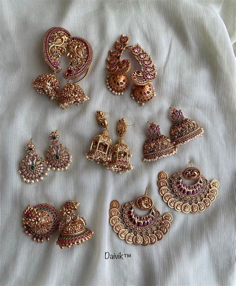 Antique Imitation Earrings Collection - South India Jewels