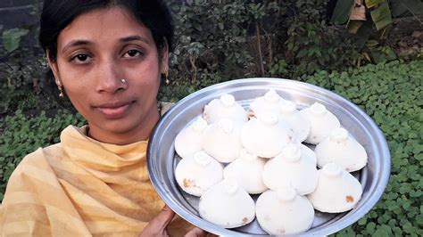 Easy Make Vapa Pitha Recipe in Pressure Cooker | Bhapa Pitha Cooking By Street Village Food ...