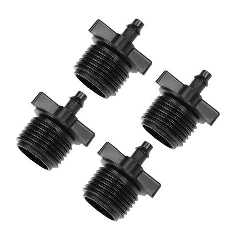 Barb Drip Pipe Connector 1/2BSPF Thread 4/7mm Hose Fitting for Garden Agricultural Irrigation ...