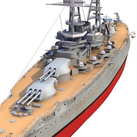 BB 36 USS Nevada 1941 3D Model .lwo .lw .lws - CGTrader.com