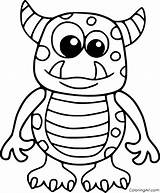 Printable Monster Coloring Pages sketch template