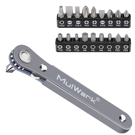 Snapklik.com : MulWark 20pc 1/4 Ultra Low Profile Mini Ratchet Wrench ...