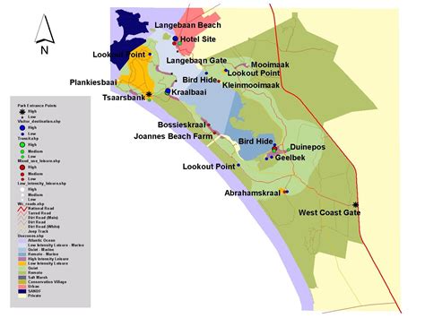 West Coast National Park of South Africa Map - West Coast National Park South Africa • mappery