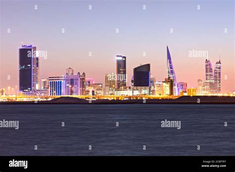 View of World Trade Center and Skyline of Manama in Kingdom of Bahrain Stock Photo - Alamy