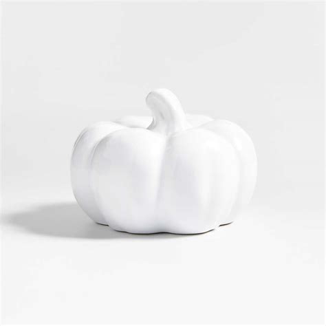 Ceramic White Pumpkins | Crate & Barrel