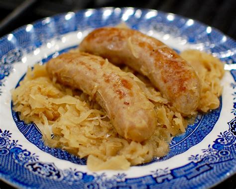 DSC_0196 (2)beer braised bratwurst and sauerkraut recipe | Bratwurst ...