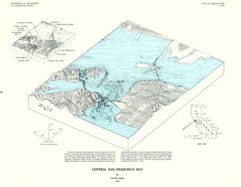 Oblique map of SF Bay | Landscape diagram, Topography map, Map