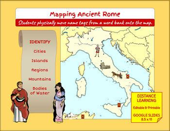 Ancient Rome: Geography & Map Activity | Distance Learning by Musa ...