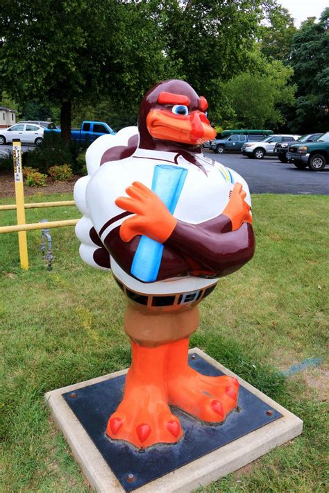 Gobble de Art | Gallery of 5' Statues | Hokie bird, Hokies, Art gallery