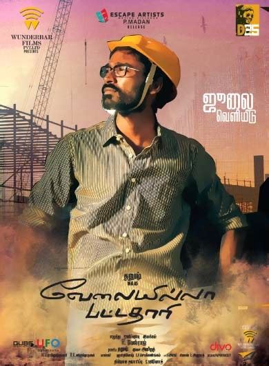 COOGLED: ACTOR DHANUSH NEW MOVIE VELAI ILLA PATTATHARI STILLS