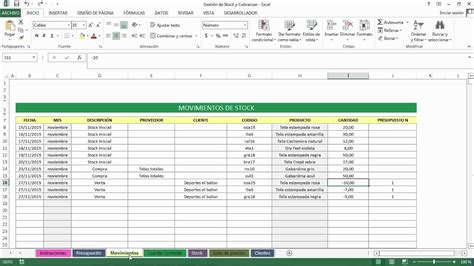 Formato De Inventario En Excel