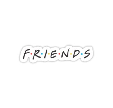 Friends Logo Sticker