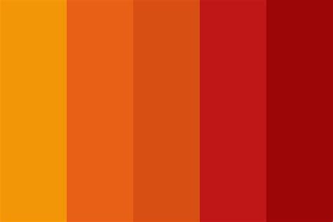 red and orange day Color Palette