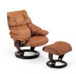 Stressless Tampa Small Recliner Chair Ergonomic Lounger and Ottoman by Ekornes - Ekornes ...