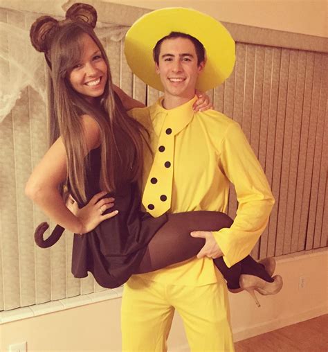 Man in the Yellow Hat and Curious George Couple Costume