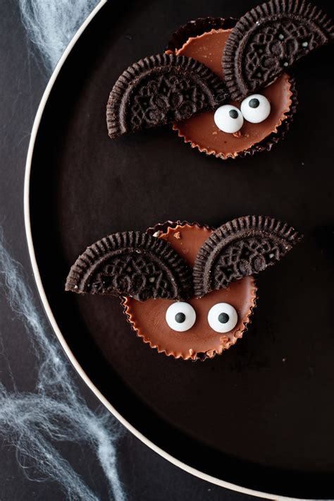 Halloween Bat Cookies (No Bake) - Recipes From A Pantry