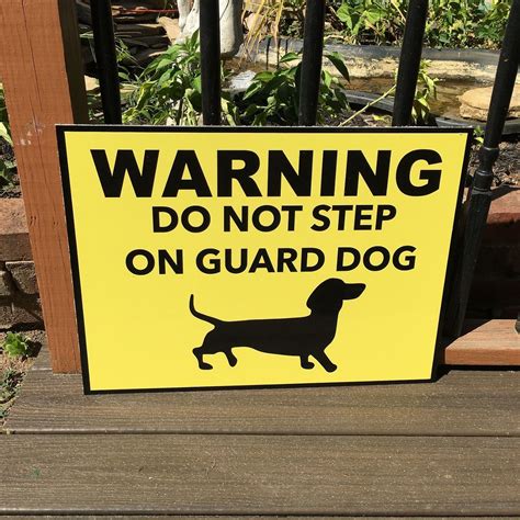 Warning Guard Dog Sign