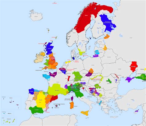 Active separatist movements in the European Union | Map, European map, Europe map