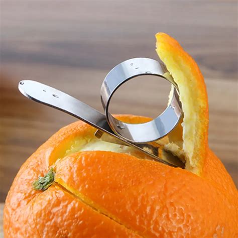 Stainless Steel Orange Peeler Lemon Citrus Fruit Peeler Skin Remover Orange Parer Peeling Handy ...