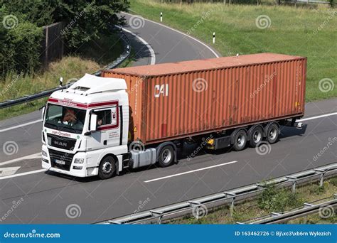 Truck with CAI container editorial photo. Image of brand - 163462726