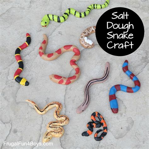 Salt Dough Snake Craft - Frugal Fun For Boys and Girls