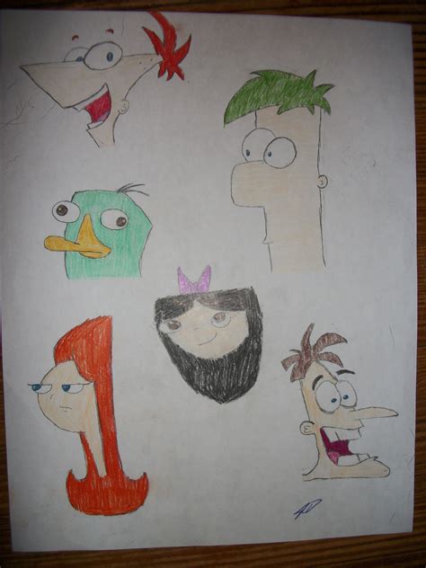 Phineas and Ferb characters - Phineas and Ferb tagahanga Art (24527212) - Fanpop