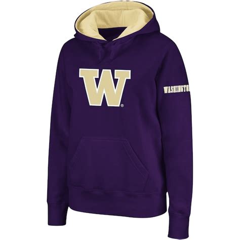 Women's Washington Huskies Purple Big Logo Pullover Hoodie | University ...