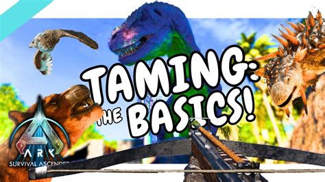 The Basics of Taming - Guide for Beginners Ark Ascended - YouTube