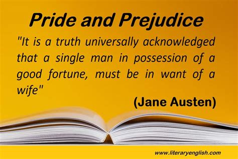 Famous Quotes from Pride and Prejudice | Jane Austin - Literary English