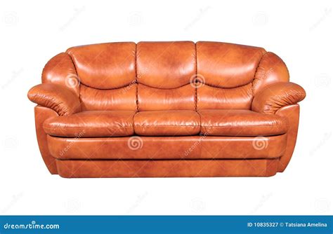 Leather sofa stock image. Image of home, settee, seater - 10835327