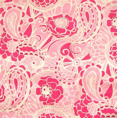 Authentic New Lilly Pulitzer Fabric Prepped Paisley 1 Yard x