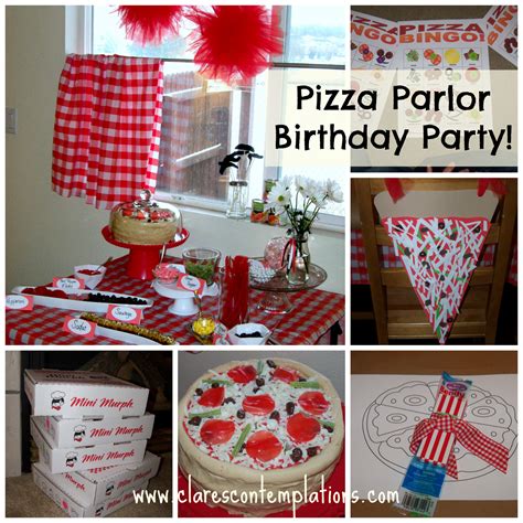 Clare's Contemplations: Pizza Parlor Birthday Party