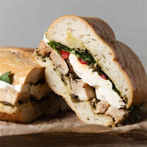 Pressed Sandwich with Pesto & Chicken - Mandi of the Mountains