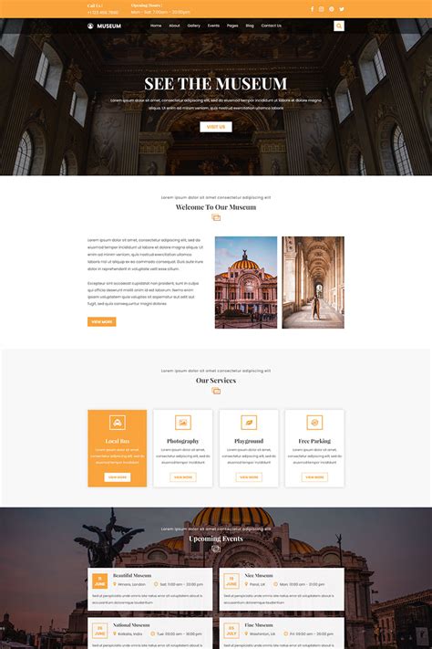 Museum Templates | TemplateMonster