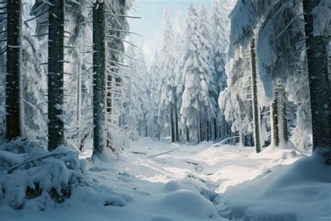 Snow forest landscape panoramic outdoors. | Premium Photo - rawpixel