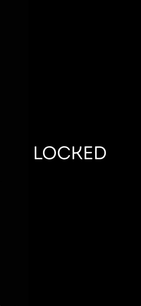 1080P free download | Locked, amoled, black and white, minimal, text, HD phone wallpaper | Peakpx