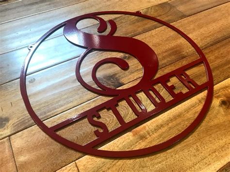 Custom Metal Monogram S Sign | Custom metal, Custom metal farm sign ...