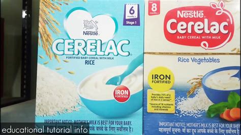 Cerelac - various stages and flavour - YouTube