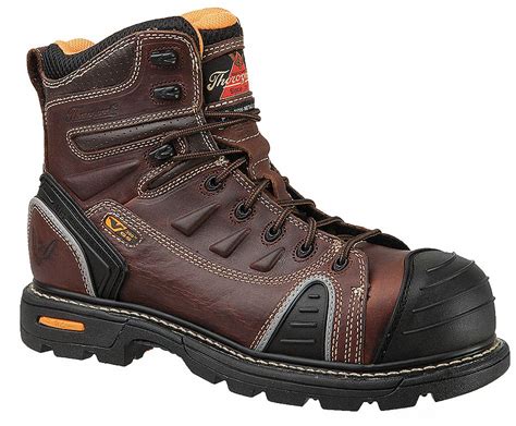 THOROGOOD SHOES 6" Work Boot, 15, M, Men's, Brown/Black, Composite Toe Type, 1 PR - 20ZE48|804 ...